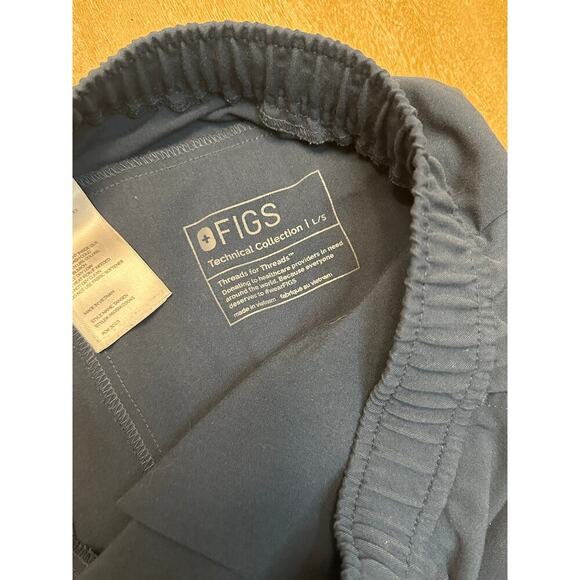 Figs Tansen Jogger Scrub Pants DARK HARBOR Large Short - Picture 3 of 5